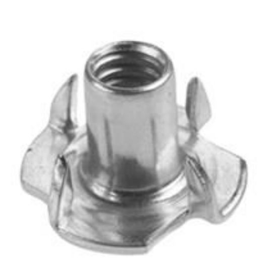 Picture of 1/4-20X5/16/ 4 Prong Tnuts / Zinc