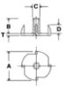 Picture of 1/4-20X5/16 1-1/4 Flange/ 4 Prong Tnuts / Plain