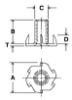 Picture of 1/4-20X9/16 6 P Pring Tnuts / Plain