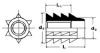 Picture of Type A Insert Nut 8-32 x 8mm Zinc