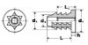 Picture of Type B Insert Nut 1/4-20 x 13mm Zinc