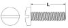Picture of 8 - 32 X 5/16 Machine Screw Binder Undercut Slotted Zinc Cr+3