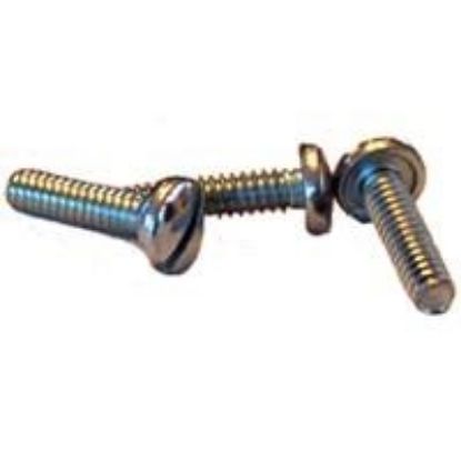 Picture of 1/4 - 20 X 1/2 Machine Screw Binder Undercut Slotted Zinc Cr+3