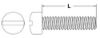 Picture of 1/4 - 20 X 1 1/2 Machine Screw Fillister Head Slotted Zinc Cr+3