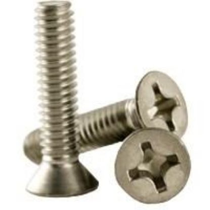 Picture of 1/4 - 20 X 1 Stainless Steel 18-8 (Inch) Philips Flat Head Machine Screw