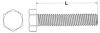 Picture of 10 - 24 X 1 1/2 Machine Screw Indented Head Hex Zinc Cr+3