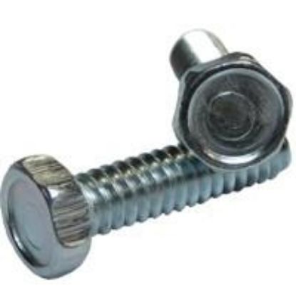 Picture of 1/4 - 20 X 1/2 Machine Screw Indented Head Hex Zinc Cr+3