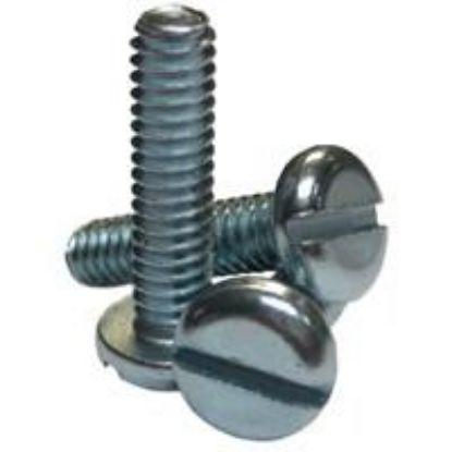 Picture of 1/4 - 20 X 1 Machine Screw Pan Head Slotted Zinc Cr+3