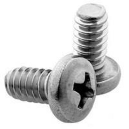 Picture of 1/4 - 20 X 1 1/2 Machine Screw Pan Head Phillips Zinc Cr+3