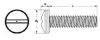 Picture of 10 - 24 X 1 1/2 Machine Screw Round Head Slotted Zinc Cr+3