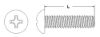 Picture of 1/4 - 20 X 1 1/4 Machine Screw Round Head Phillips Zinc Cr+3