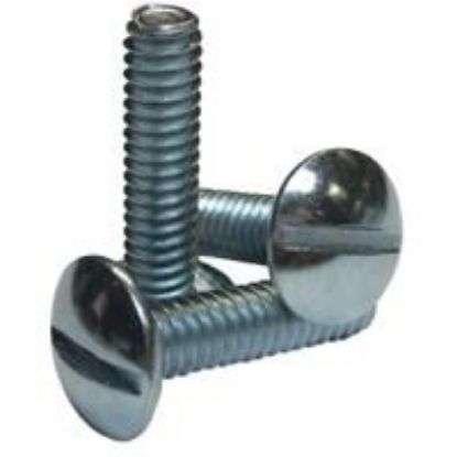 Picture of 1/4" - 20 X 5" Machine Screw Truss Head Slotted Zinc Cr+3