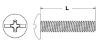 Picture of 1/4" - 20 X 6" Machine Screw Truss Head Phillips/Slotted Combo Zinc Cr+3