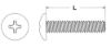 Picture of 1/4" - 20 X 2 1/4" Machine Screw Truss Head Phillips Zinc Cr+3