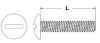 Picture of 1/4" - 20 X 2 1/2" Machine Screw Truss Head Slotted Zinc Cr+3