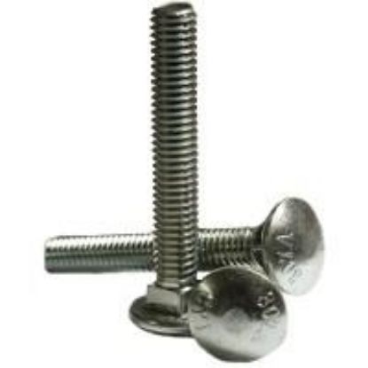 Picture of 1/2" - 13 X 1" Grade 5 Medium Carbon Carriage Bolts (Inch) Plain
