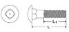 Picture of 1/2" - 13 X 1 1/4" A307 Grade A Low Carbon Carriage Bolts (Inch) Plain