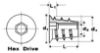 Picture of Type D Insert Nut 1/4-20 x 13mm Zinc