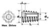 Picture of Type E Insert Nut 1/4-20 x 20mm Zinc