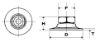 Picture of Nylon Lock Nut With Large Flange Black Oxide