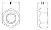 Picture of 1 - 14 Gr.C All Metal Cone Locknut Zinc/Wax CR+3