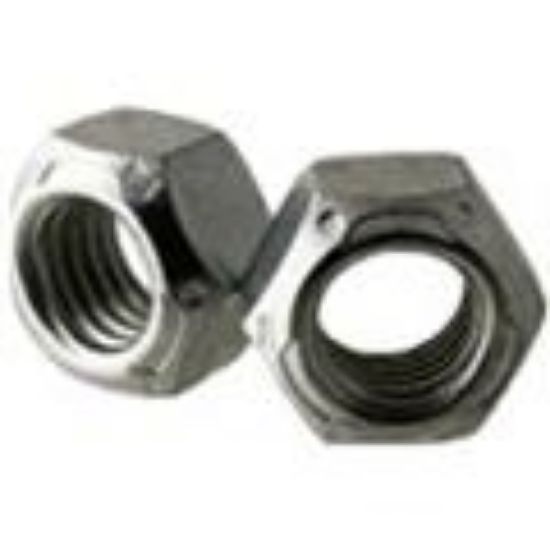 Picture of 1/4 - 28 Gr.C All Metal Cone Locknut Zinc/Wax CR+3