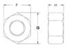 Picture of 7/8 - 9 A563-A Heavy Hex Nut Plain