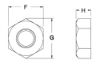 Picture of #3 - 56 Hex M/S Nut Zinc CR+3