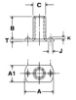 Picture of Slab Base 10-24X9/32 4 Boss Up Plain