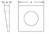 Picture of 7/8" Square Beveled F436 Hardened Washers plain