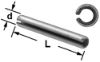 Picture of 1/16" X 3/16" Spring Pin Steel (Inch) Bulk Plain