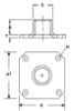 Picture of Square Base 1/2-13X7/16-4H Plain