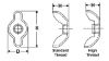 Picture of #6 - 32 Type D , Style 1 Wing Nut Zinc Cr+3