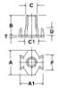 Picture of Tnut Hopper Feed 1/4-20X3/8 Hp Plain